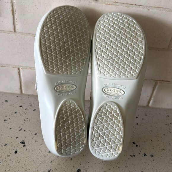 Klogs Footwear White Leather Mary Jane Wedge Shoes Slip Resistant Size 6.5 EUC - Picture 8 of 12